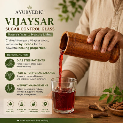 Alura™ Vijaysar Sugar Balance Wood Glass
