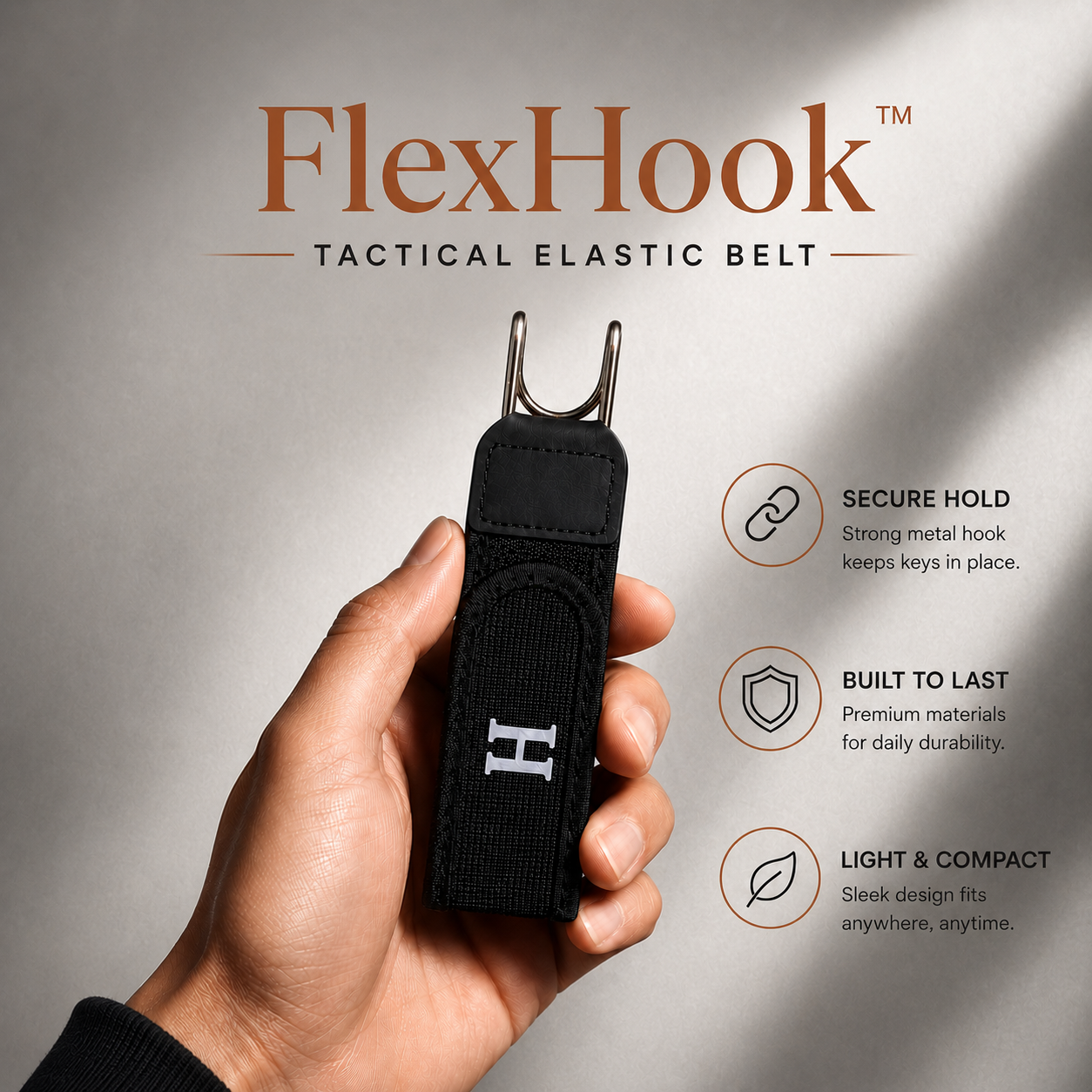 FlexHook™ Tactical Elastic Belt.